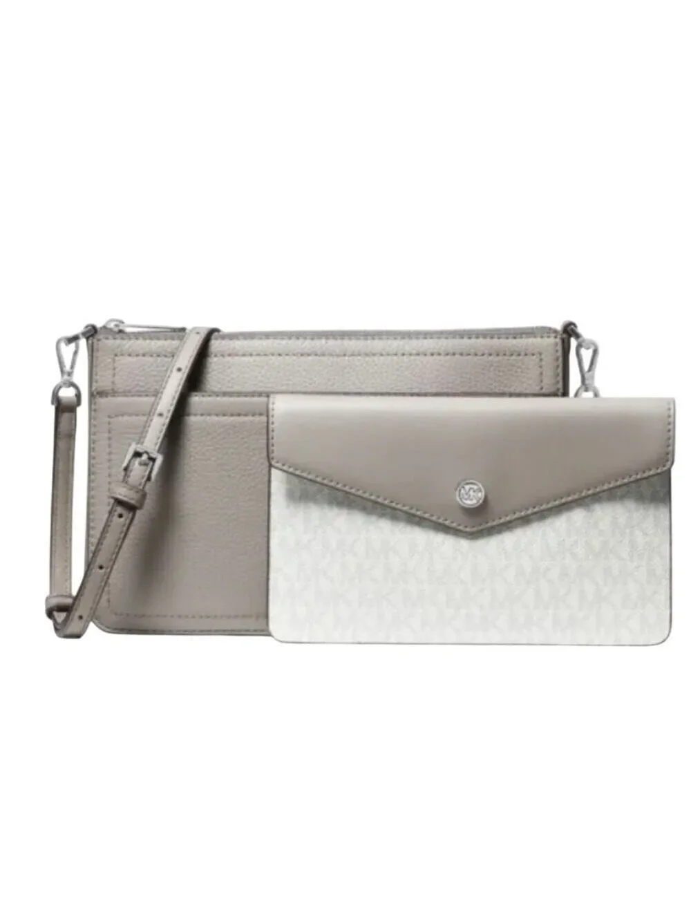 Michael Kors Maisie Medium Crossbody Bag Pearl Grey